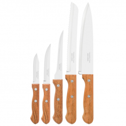 Couteaux de cuisine Dynamic 5pcs. Inox et bois