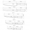 Couteaux de cuisine Dynamic 5pcs. Inox et bois