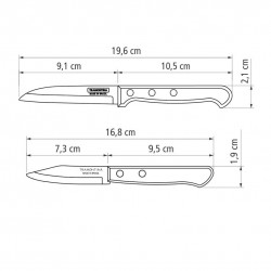 Couteaux de cuisine Technobois 2 pcs. Inox et technobois .